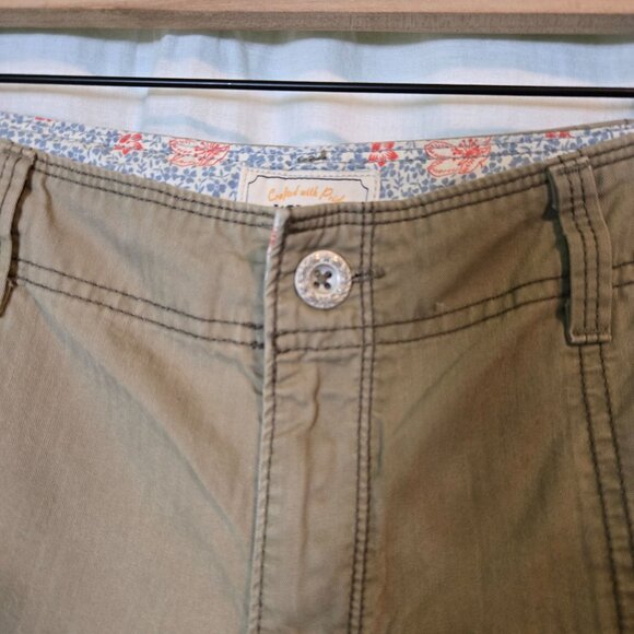 Levis shorts women size 10 tan chino 100% Cotton - Picture 6 of 7